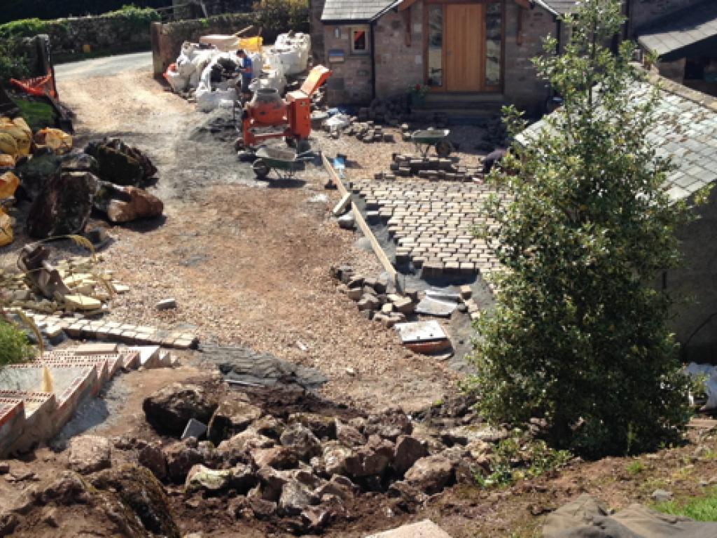 High Casterton, Kirkby Lonsdale, Driveway landscaping Landscape